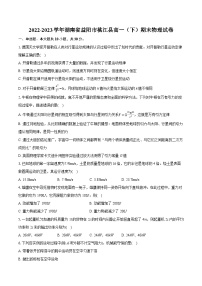 2022-2023学年湖南省益阳市桃江县高一（下）期末物理试卷（含详细答案解析）