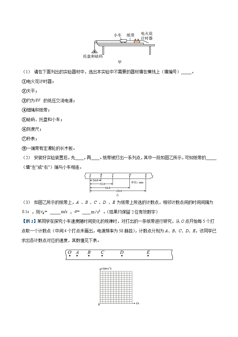 备战2024年高考物理一轮重难点复习讲义 实验01+ 探究匀变速直线运动的规律【全攻略】03