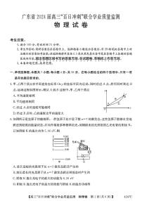 2024届广东省高三下学期百日冲刺联合学业质量监测物理试卷