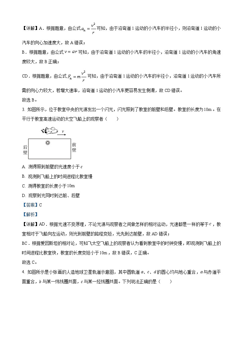 江苏省扬州市宝应县高一下学期期中物理试题（解析版）第2页