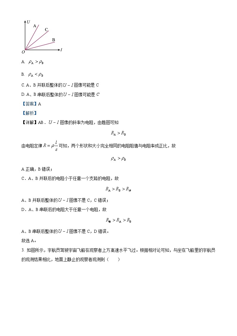 2022-2023学年江苏省徐州市铜山区高一下学期期中物理试题（选择考）02
