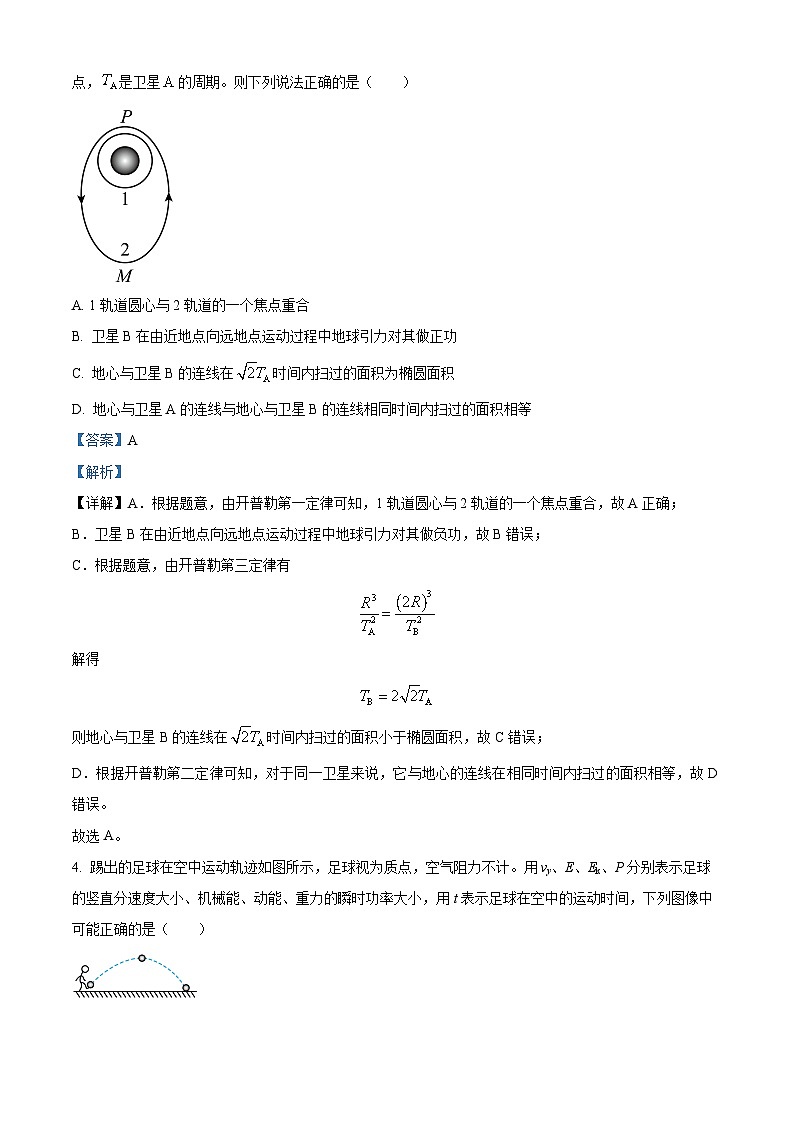 2022-2023学年江苏省连云港市东海县高一下学期期中物理试题02
