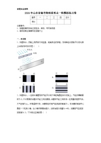 2024年山东省高考物理重难点一轮模拟练习卷