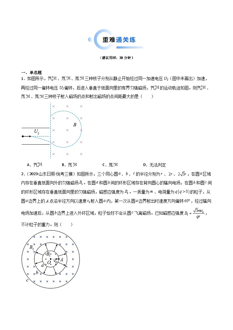 重难点11 带电粒子在组合场、叠加场中的运动-2024年高考物理【热点·重难点】专练（新高考专用）02