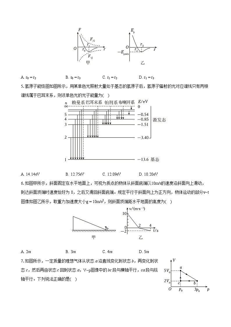 2022-2023学年河北省承德市高二（下）期末物理试卷（含详细答案解析）02