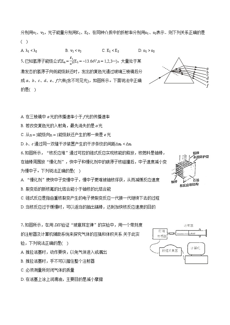2022-2023学年江西省吉安市井冈山市宁冈中学高二（下）期末物理试卷（含详细答案解析）02
