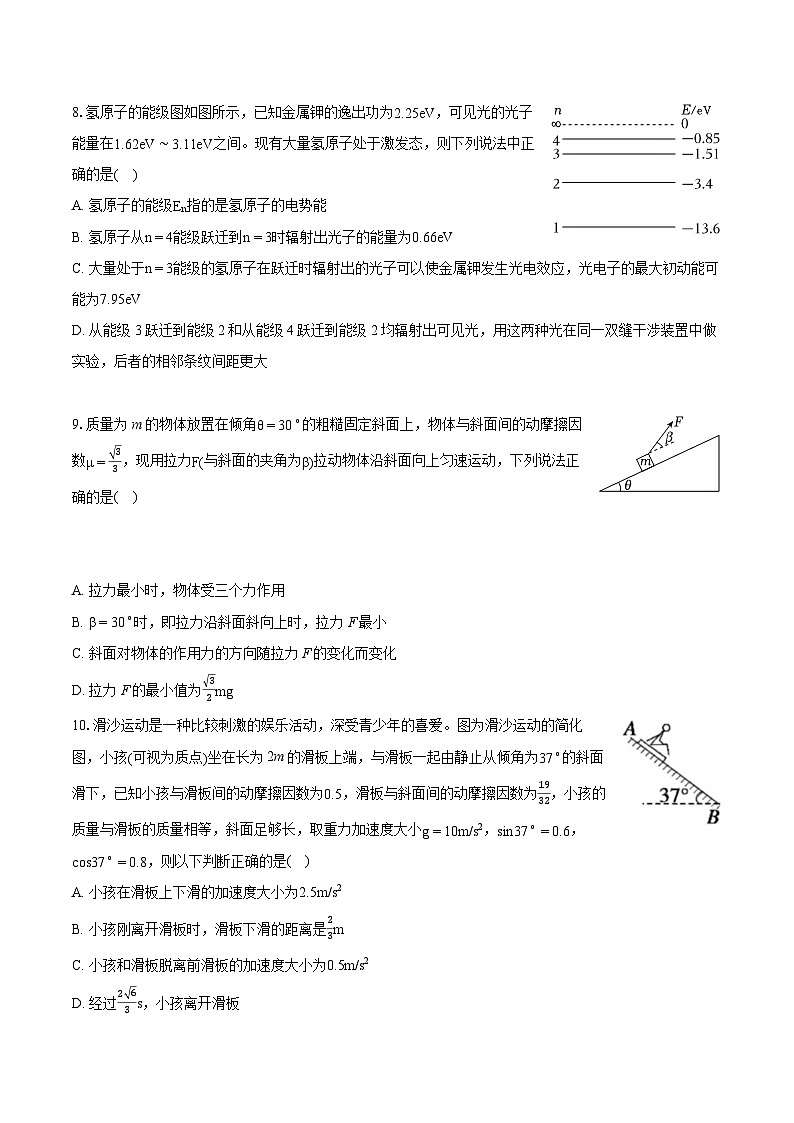 2022-2023学年辽宁省沈阳市市级重点高中联合体高二（下）期末物理试卷（含详细答案解析）第3页