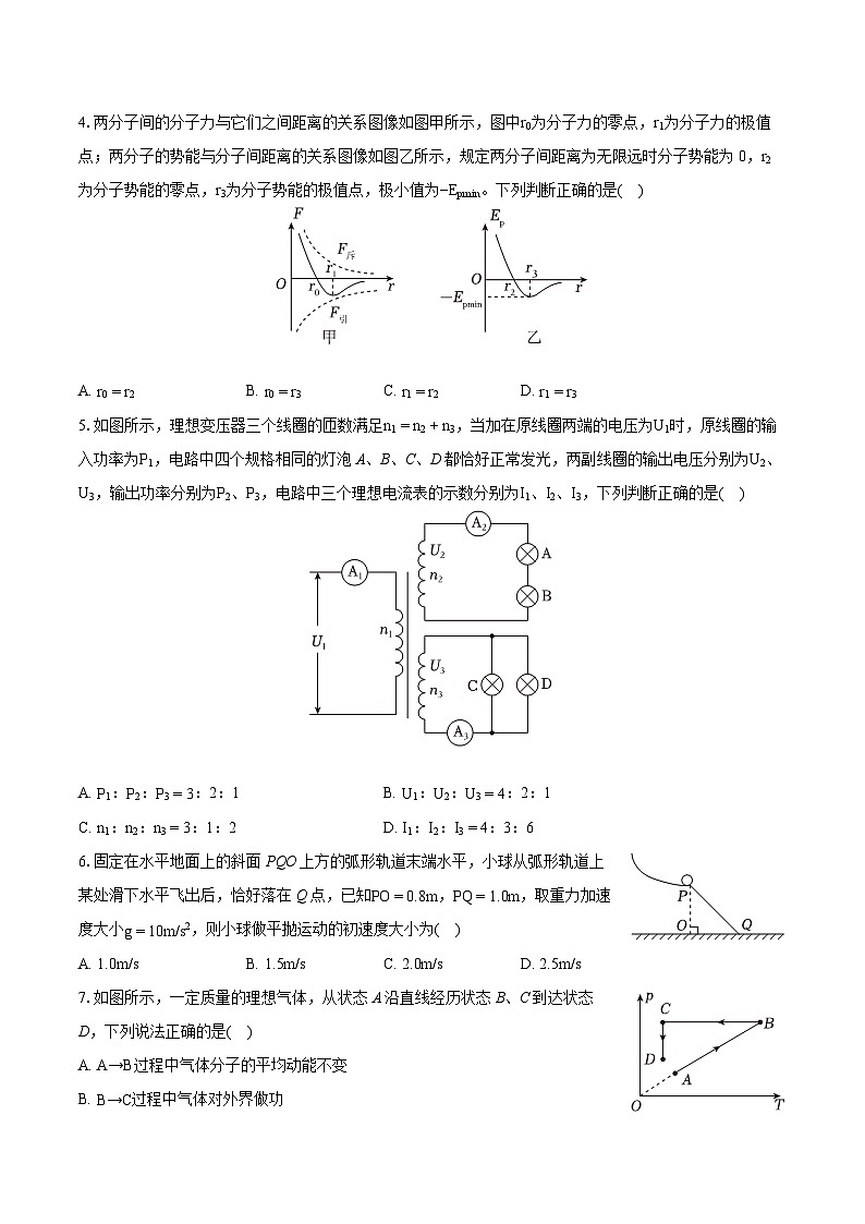 2022-2023学年山西省朔州市应县一中高二（下）期末物理试卷（含详细答案解析）02