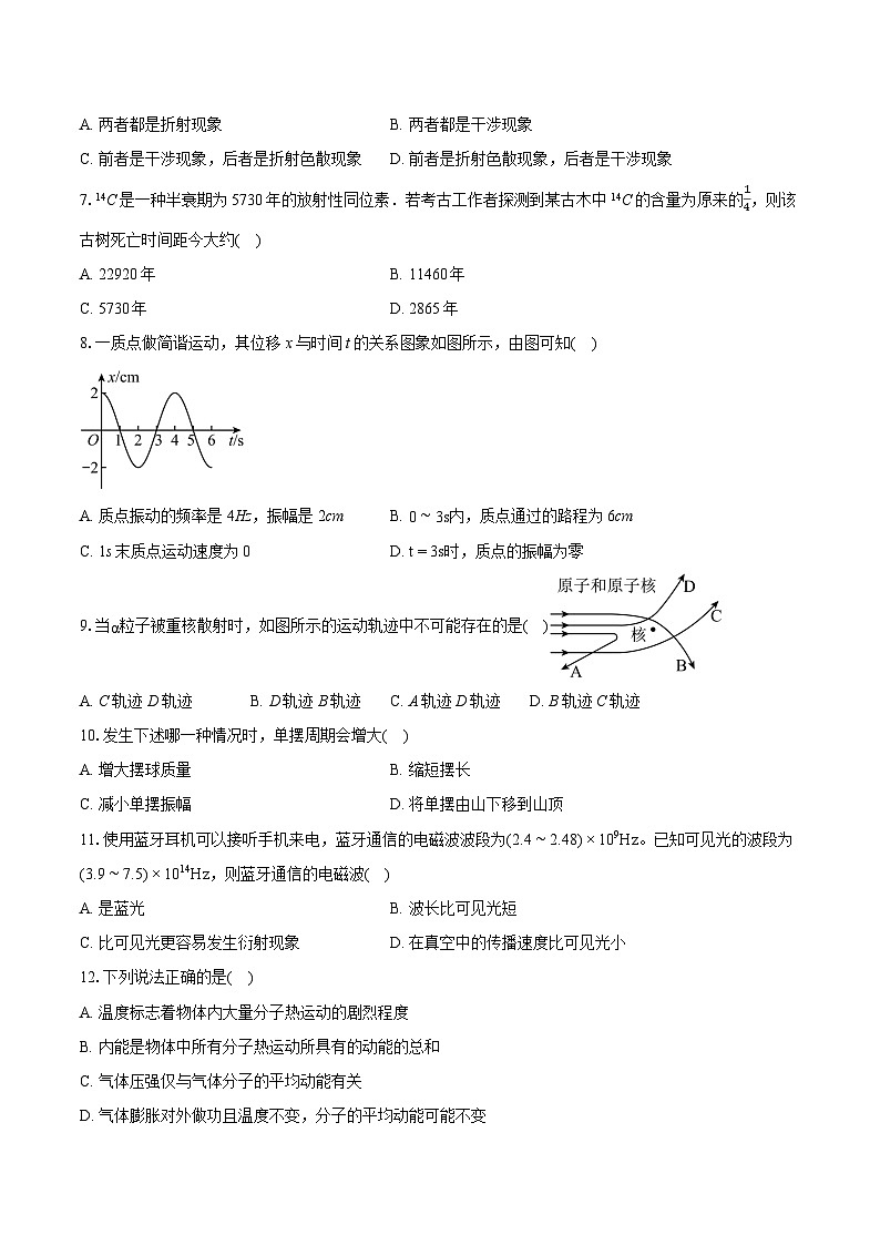 2022-2023学年天津市河西区高二（下）期末物理试卷（含详细答案解析） (1)第2页
