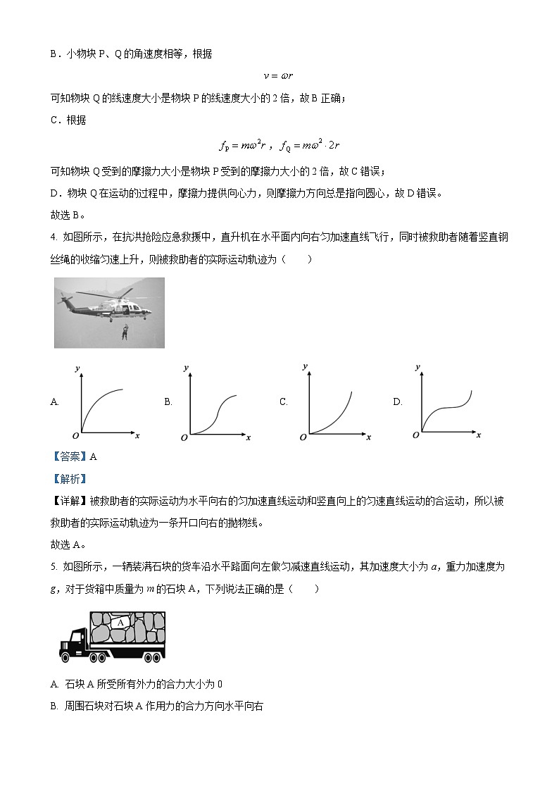 79，湖北省荆门市2023-2024学年高一上学期1月期末物理试题第3页