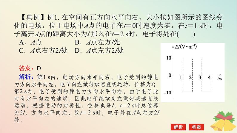 2024版新教材高中物理第十章静电场中的能量专题拓展四带电粒子在电场中运动的综合问题课件新人教版必修第三册第5页