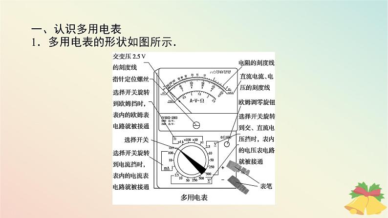 2024版新教材高中物理第十一章电路及其应用5.实验：练习使用多用电表课件新人教版必修第三册05