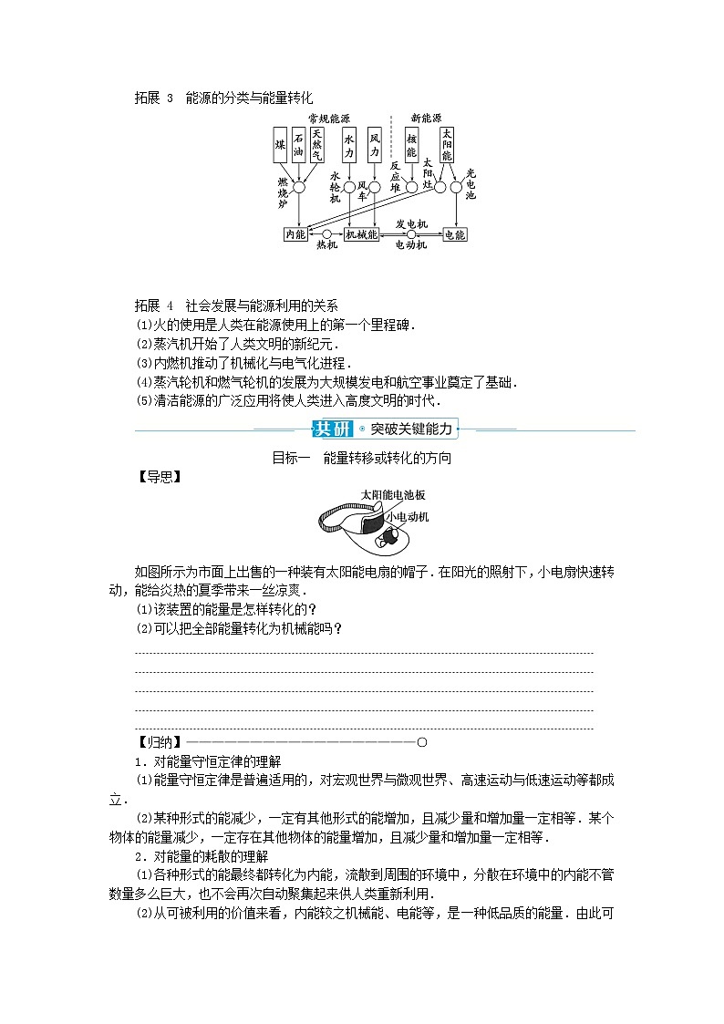 2024版新教材高中物理第十二章电能能量守恒定律4.能源与可持续发展学案新人教版必修第三册第3页