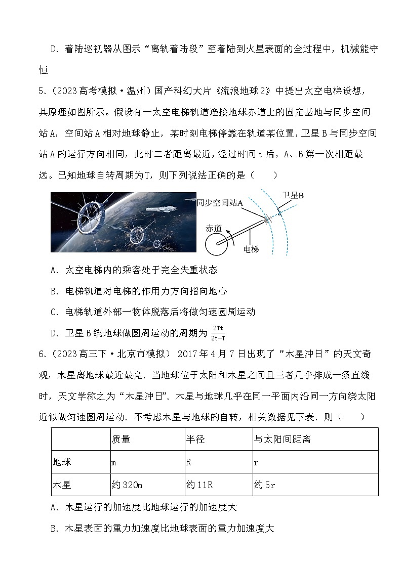 2024届高考物理二轮专题： 万有引力与宇宙航行(文字版+解析)03