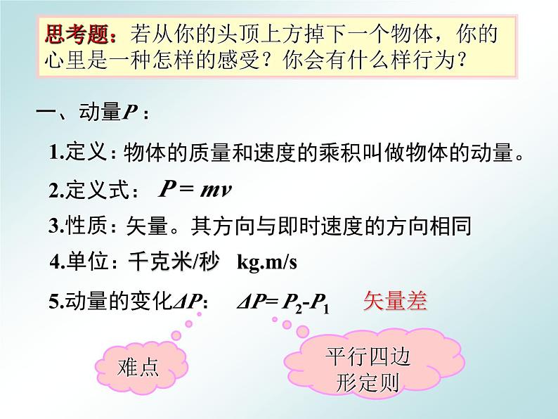 1.1-1.2动量、动量定理+课件-2023-2024学年高二上学期物理人教版（2019）选择性必修第一册第3页