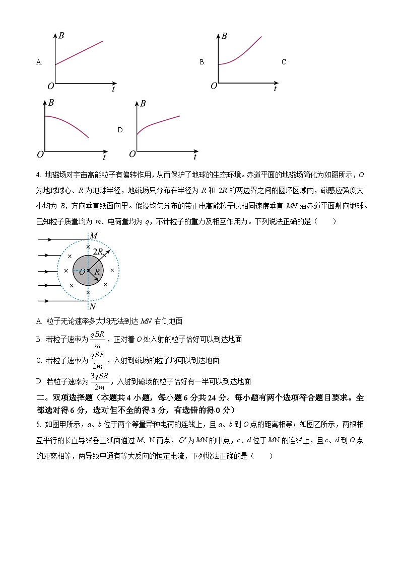 福建省福州第一中学2023-2024学年高二上学期期末考试物理试题（原卷版）第2页