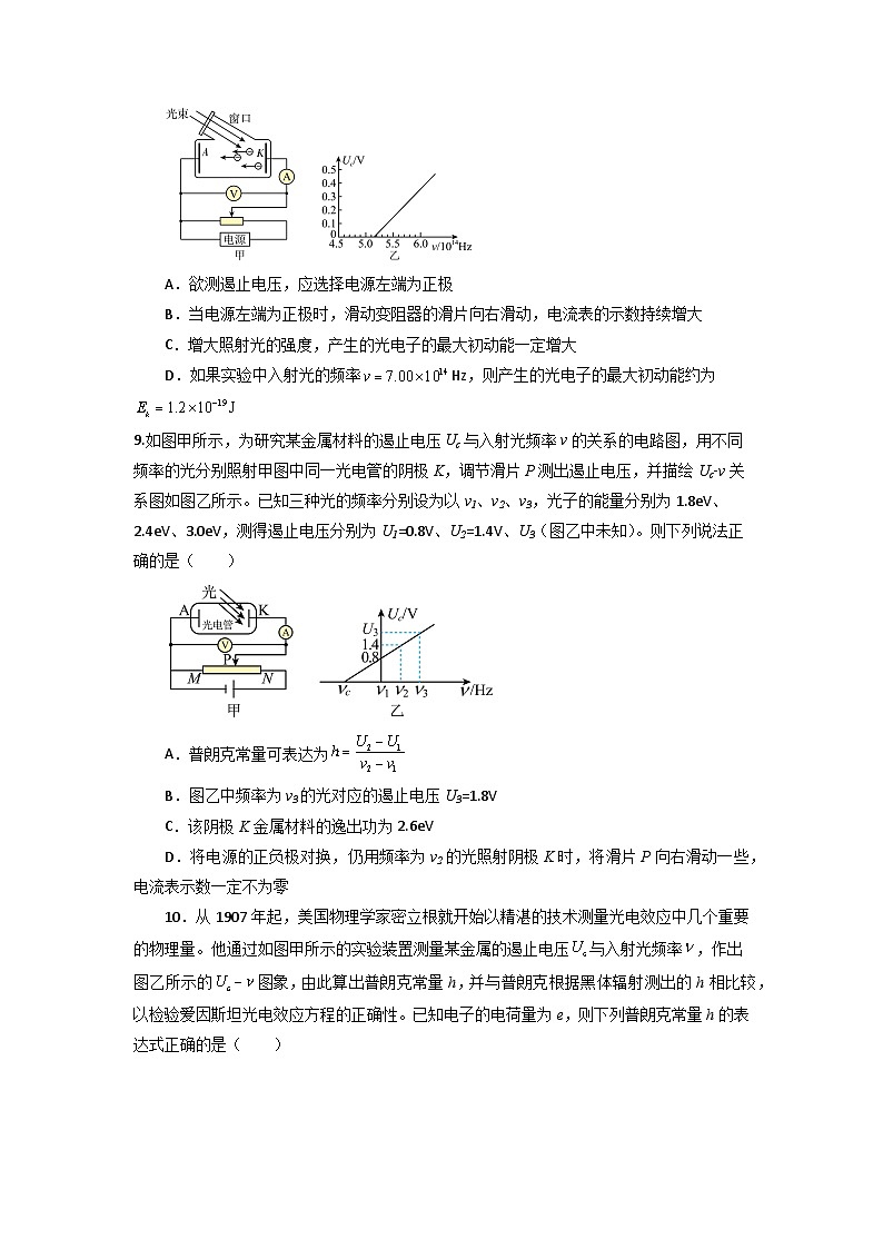 第十四章 微观粒子的波粒二象性（原卷版）第3页