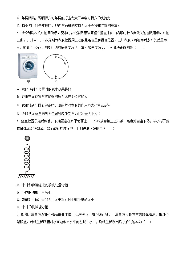 浙江省绍兴市第一中学2023-2024学年高二上学期期末考试物理试题无答案第2页
