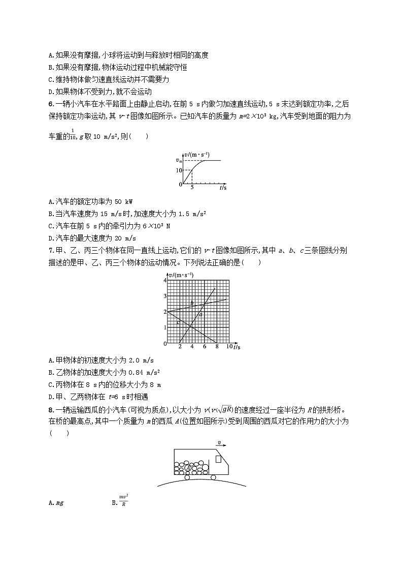 普通高中学业水平考试高考物理模拟检测卷7第2页