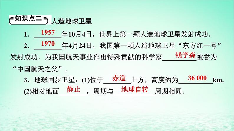 2024春高中物理第七章万有引力与宇宙航行4宇宙航行课件（人教版必修第二册）08