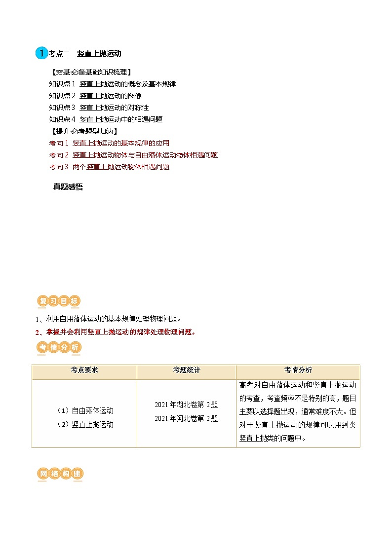 第03讲 自由落体运动和竖直上抛运动（讲通）（教师版）第2页