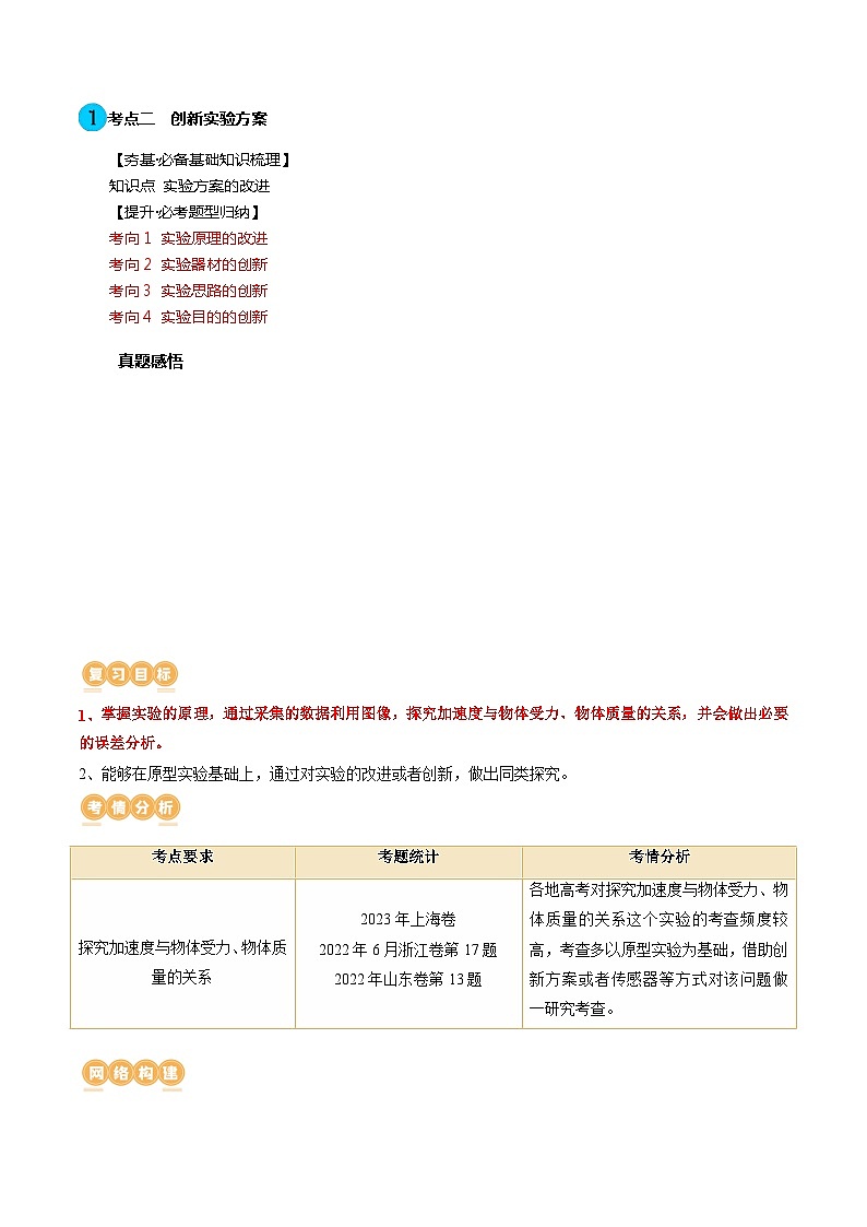 第15讲 探究加速度与物体受力、物体质量的关系（讲通）（教师版）第2页