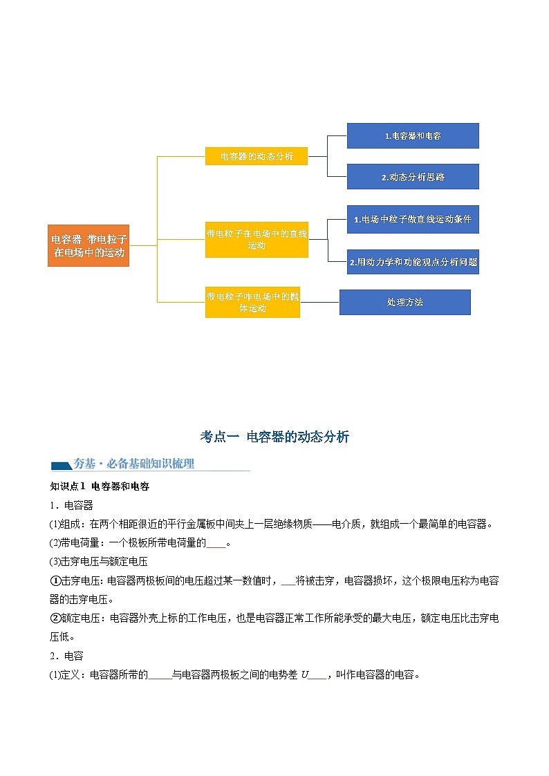最新高考物理一轮复习【讲通练透】 第39讲 电容器 带电粒子在电场中的运动（讲通）03