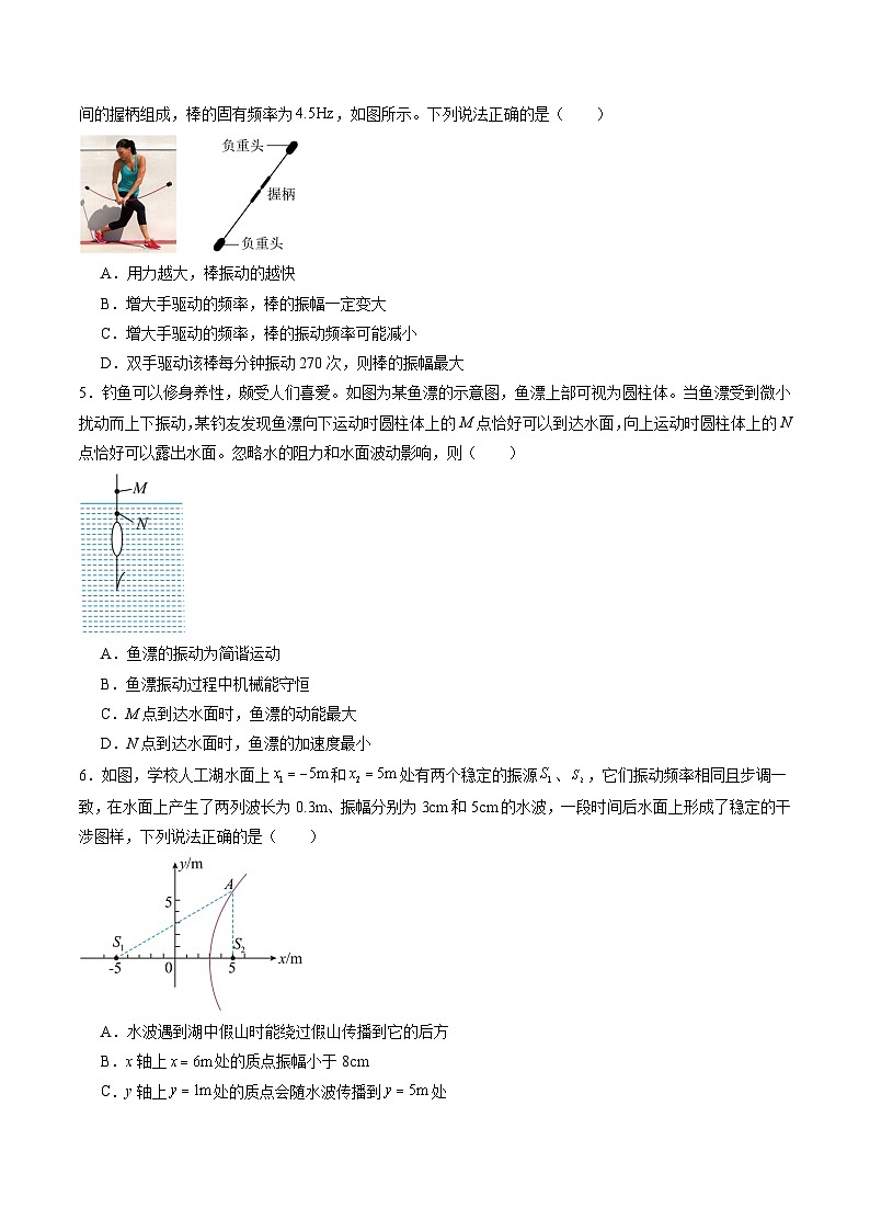 第八章 机械振动与机械波（测试）（学生版）第3页