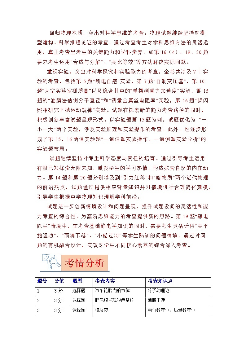 2023年高考物理【讲通练透】真题完全解读（北京卷）02