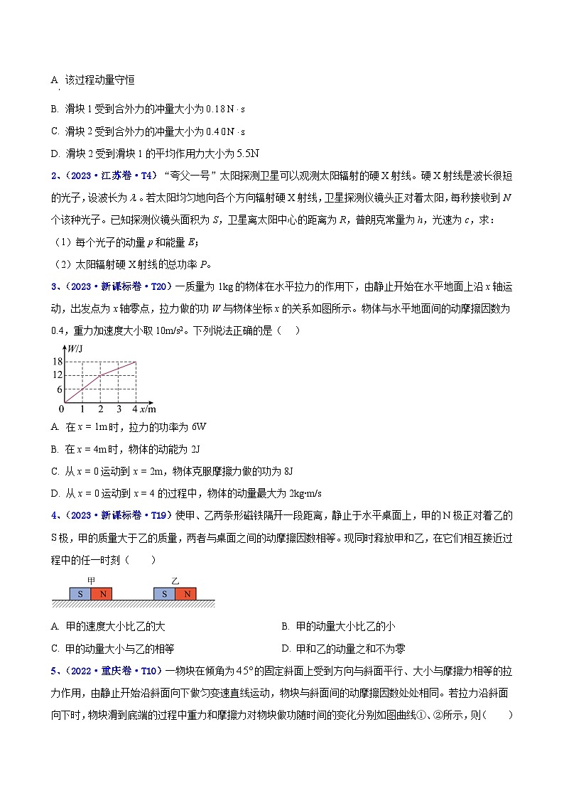 专题08 动量及其守恒定律（原卷版）第2页