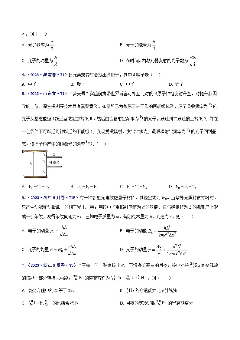专题15 近代物理（原卷版）第2页