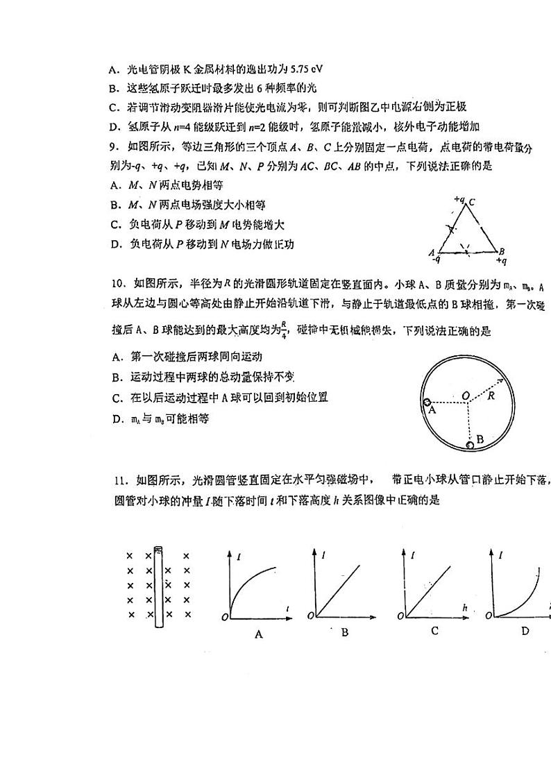 2024届江苏盐城市东台中学高三下学期3月月考物理试题第3页