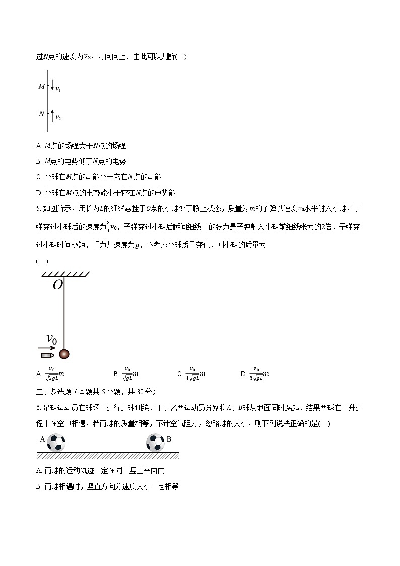 2023-2024学年陕西教育联盟高三（下）模拟卷理综物理试卷（含解析）02
