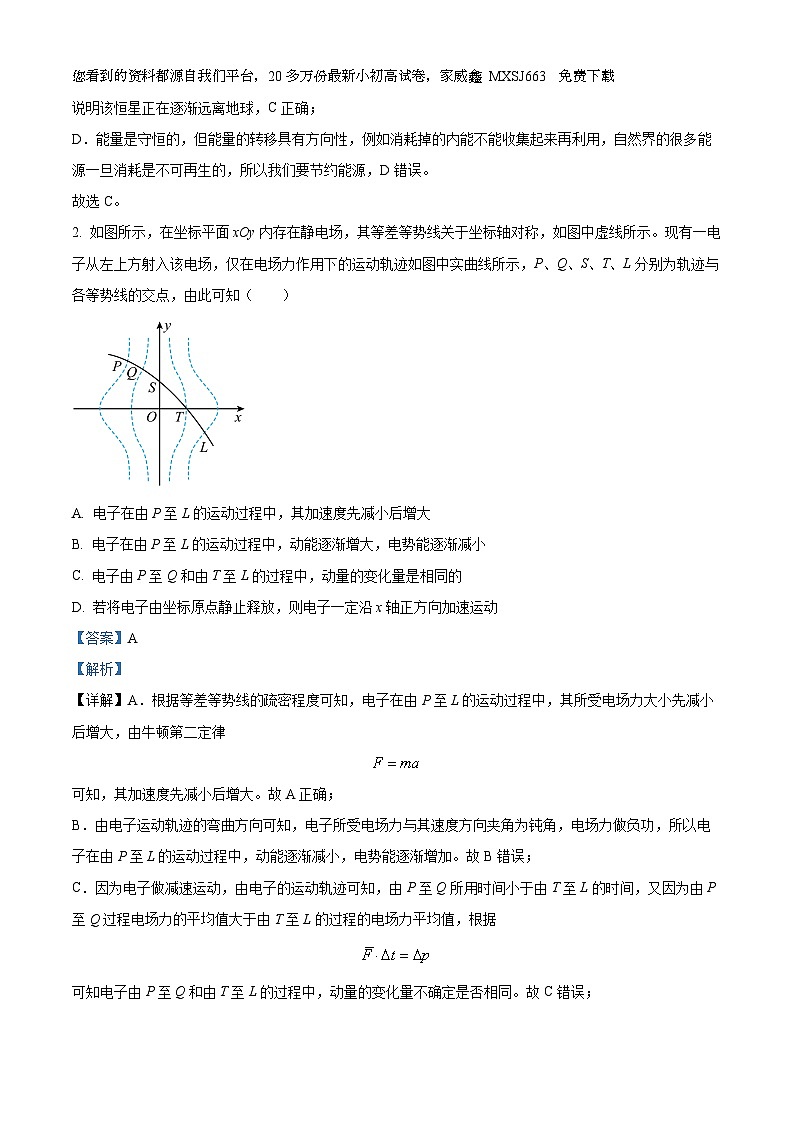 15，河南省创新发展联盟2023-2024学年高三下学期2月月考理综试题-高中物理02