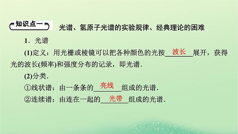 2024春高中物理第四章原子结构和波粒二象性4氢原子光谱和玻尔的原子模型课件（人教版选择性必修第三册）第5页