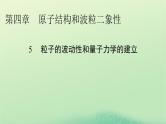 2024春高中物理第四章原子结构和波粒二象性5粒子的波动性和量子力学的建立课件（人教版选择性必修第三册）