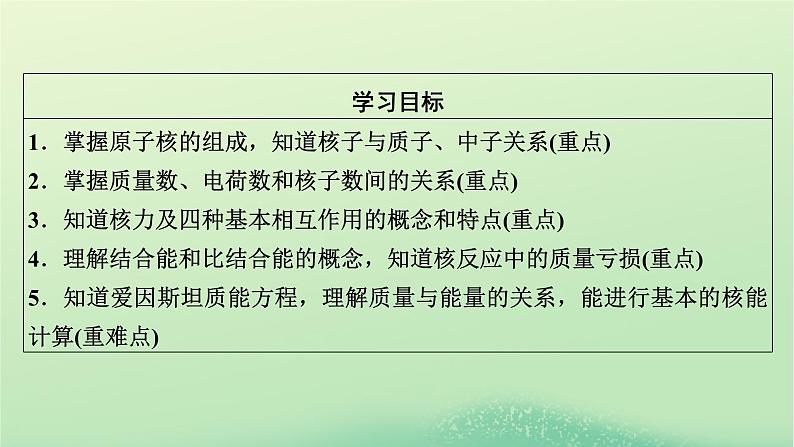2024春高中物理第五章原子与原子核第三节核力与核反应方程课件（粤教版选择性必修第三册）第2页