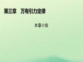 2024春高中物理第三章万有引力定律本章小结课件（粤教版必修第二册）