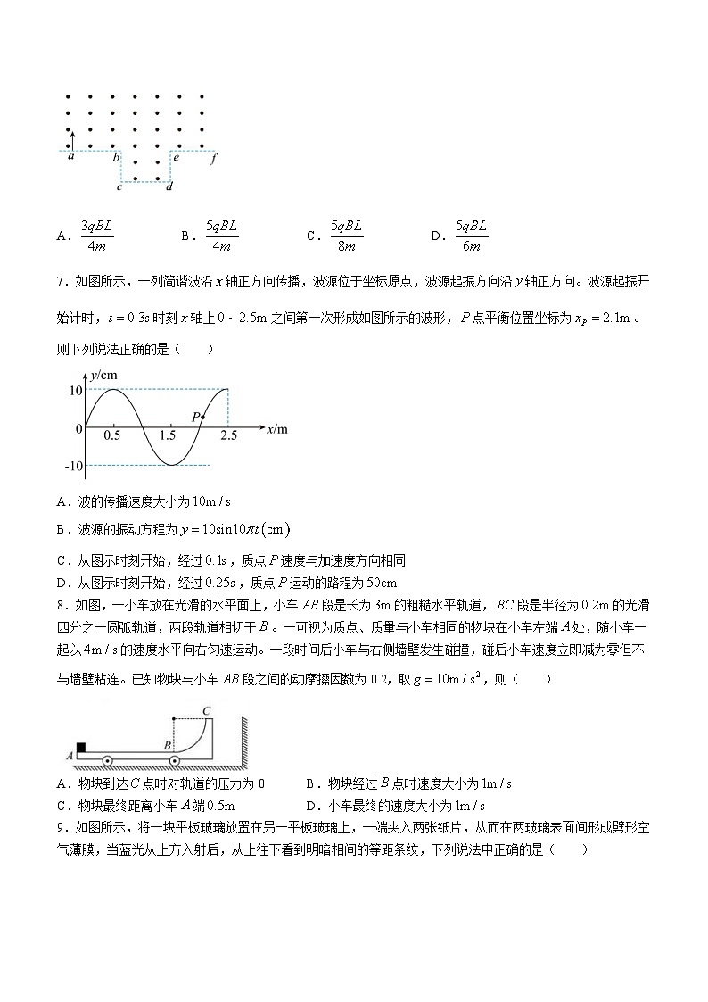 湖南省长沙市周南教育集团2023-2024学年高二下学期入学考试物理试题03