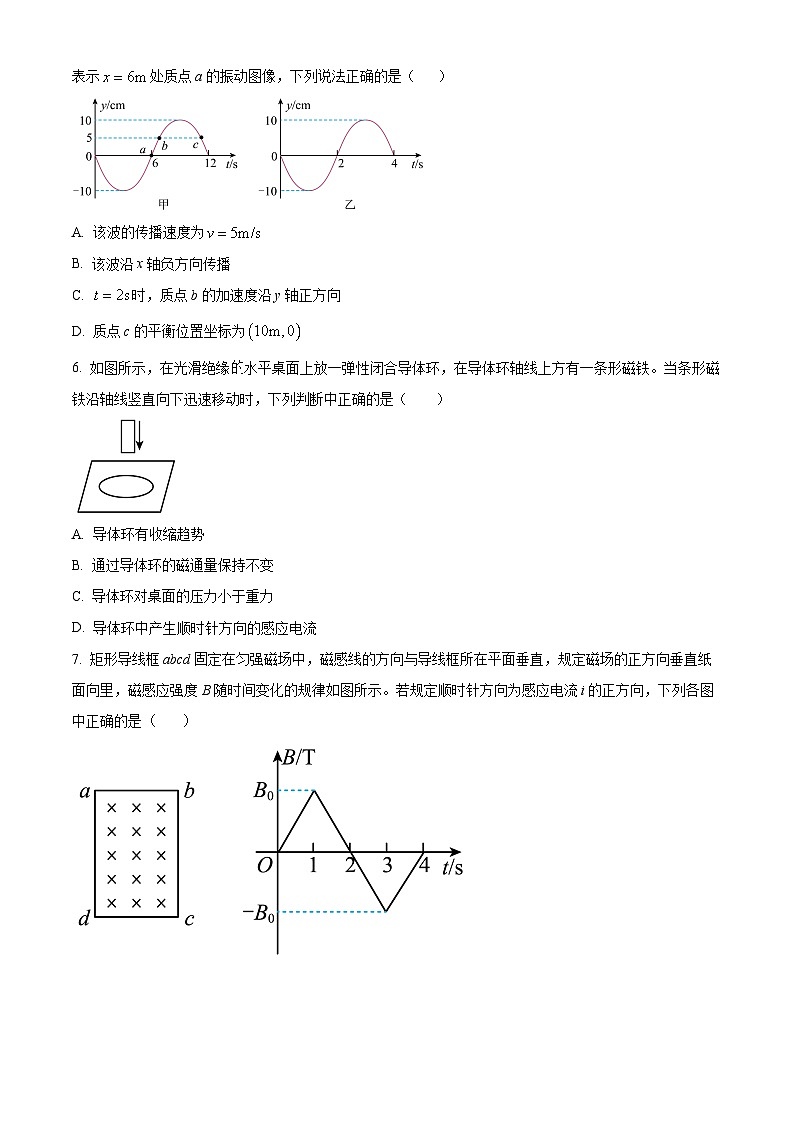 四川省广安市华蓥市华蓥中学2023-2024学年高二下学期开学考试物理试题（Word版附解析）02