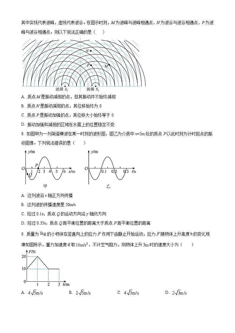 浙江省杭州第二中学钱江学校2023-2024学年高二上学期期末物理试题（原卷版）第3页