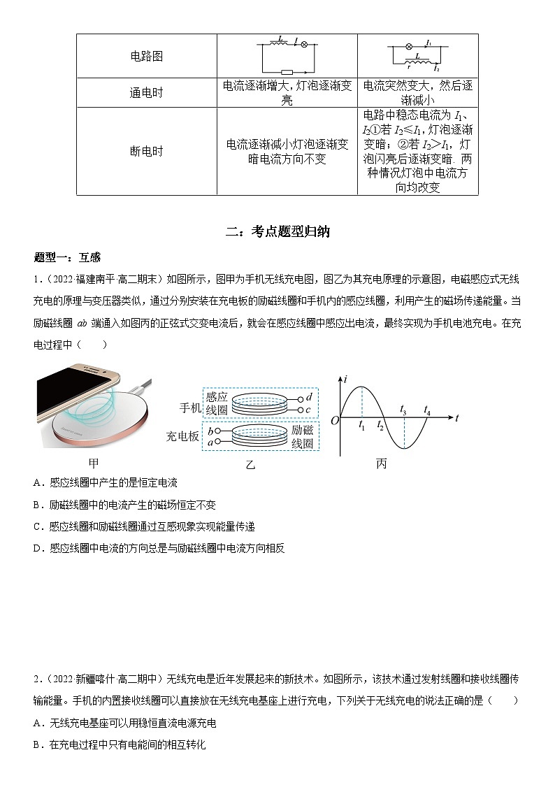 人教版2019选择性必修第二册高二物理精讲与精练高分突破考点专题 2.4 互感和自感（参考答案）02