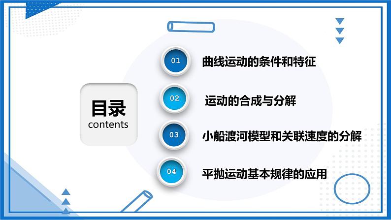 人教版2019必修第二册高中物理同步课件 第五章 抛体运动 章末复习(课件)第2页