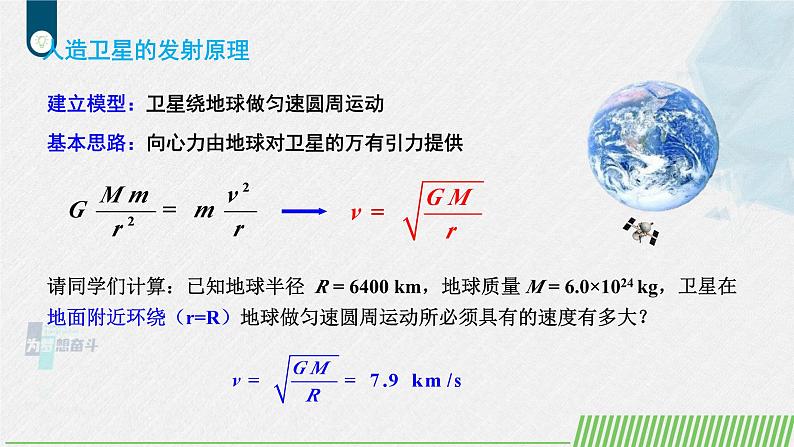 人教版2019必修第二册高中物理同步课件 7.4宇宙航行(课件)第6页