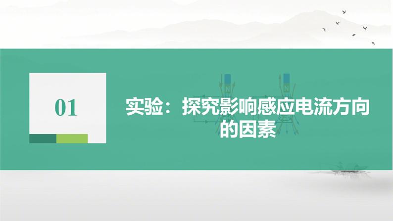 人教版高中物理实验教学课件  楞次定律、电磁感应03