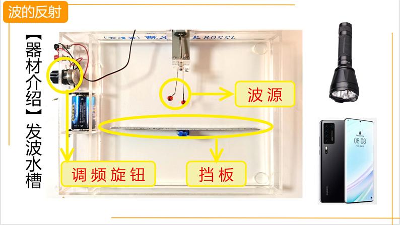 人教版高中物理实验教学课件 波的反射、折射和衍射07