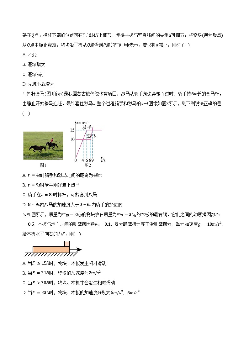 2023-2024学年湖南省衡阳市衡阳县第二中学高一（下）开学小测物理试卷（A卷）（含解析）第2页