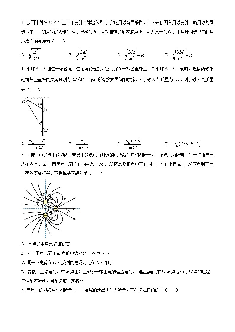 四川省雅安市雅安中学等校联考2023-2024学年高三下学期开学考试物理试卷（Word版附解析）02