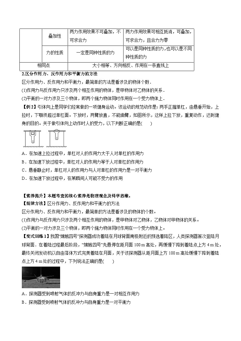 人教版必修第一册高一物理同步讲练测专题3.3牛顿第三定律(讲)(原卷版+解析)第3页