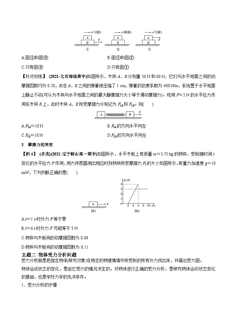 人教版必修第一册高一物理同步讲练测第三章相互作用——力单元复习与检测(讲)(原卷版+解析)第3页